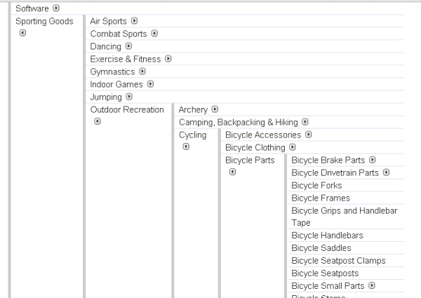 Google Product Taxonomy Example